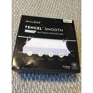 MALOUF‎ Tencel Smooth QUEEN Mattress Protector MFTJQQMP (NEW)